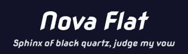Nova Flat by Wojciech Kalinowski — Sans Serif Font — thumbnail 2