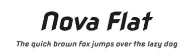 Nova Flat by Wojciech Kalinowski — Sans Serif Font — thumbnail 1