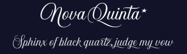 Nova Quinta by Måns Grebäck — Script Handwritten Font — thumbnail 2