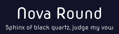 Nova Round by Wojciech Kalinowski — Sans Serif Font — thumbnail 2