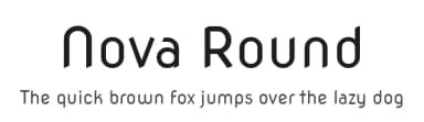 Nova Round by Wojciech Kalinowski — Sans Serif Font — thumbnail 1