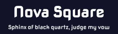 Nova Square by Wojciech Kalinowski — Sans Serif Font — thumbnail 2