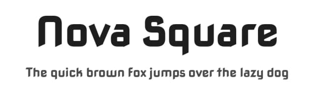 Nova Square by Wojciech Kalinowski — Sans Serif Font