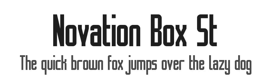 Novation Box St by Southype — Sans Serif Font