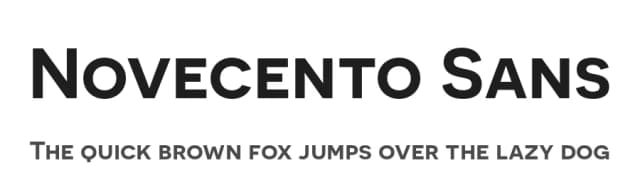 Novecento Sans by Synthview Type Design — Sans Serif Font