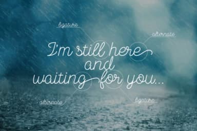 November Rain Font by NREY — Script Handwritten Font — thumbnail 2