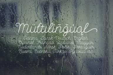 November Rain Font by NREY — Script Handwritten Font — thumbnail 3