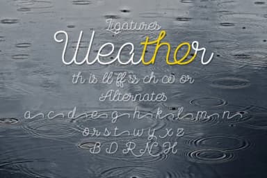 November Rain Font by NREY — Script Handwritten Font — thumbnail 4