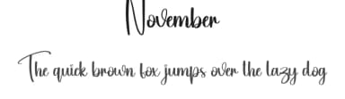 November by Scratchones — Script Handwritten Font — thumbnail 1