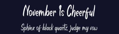 November Is Cheerful by Arif Studios — Script Handwritten Font — thumbnail 2