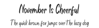 November Is Cheerful by Arif Studios — Script Handwritten Font — thumbnail 1