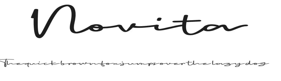 Novita by Vunira Design — Script Handwritten Font