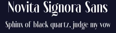 Novita Signora Sans by Arterfak Project — Sans Serif Font — thumbnail 2