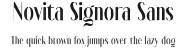 Novita Signora Sans by Arterfak Project — Sans Serif Font — thumbnail 1