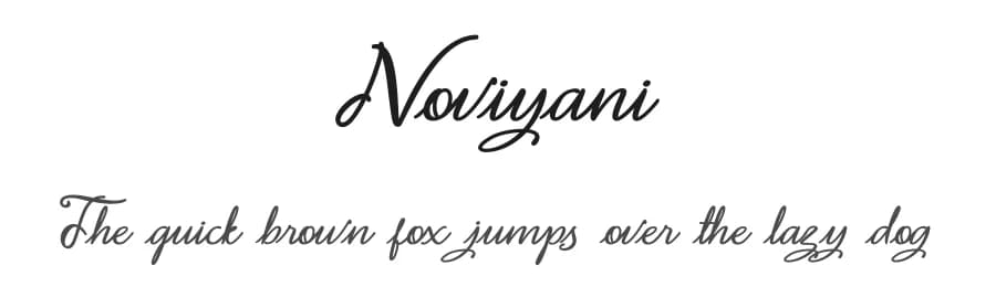 Noviyani by Makashi — Script Handwritten Font