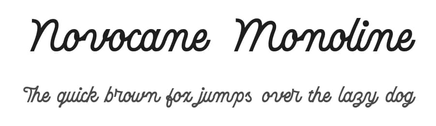 Novocane Monoline by Typetemp Studio — Script Handwritten Font