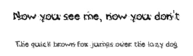 Now you see me, now you don't by jopea302 — Script Handwritten Font — thumbnail 1