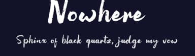 Nowhere by Pria Admaja — Script Handwritten Font — thumbnail 2