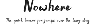 Nowhere by Pria Admaja — Script Handwritten Font — thumbnail 1