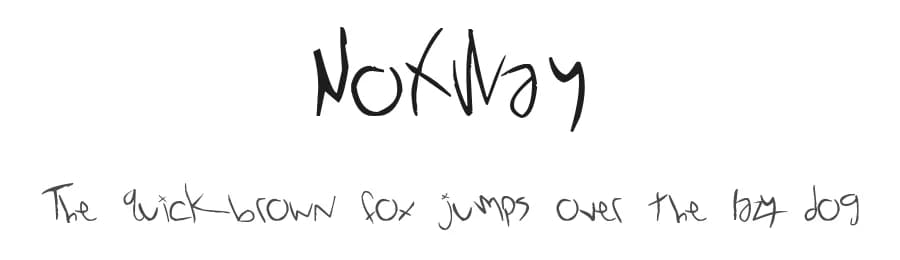 NoXWay by Dirt2.com - SickCapital — Script Handwritten Font