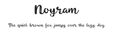 Noyram by Patria Ari Typestudio — Script Handwritten Font — thumbnail 1