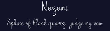 Nozomi by Jprint Studio — Script Handwritten Font — thumbnail 2