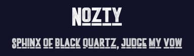 Nozty by Vz Type — Sans Serif Font — thumbnail 2