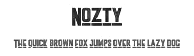 Nozty by Vz Type — Sans Serif Font — thumbnail 1
