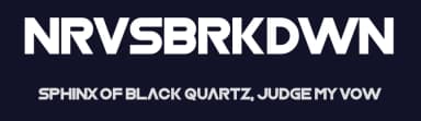 Nrvsbrkdwn by Chequered Ink — Sans Serif Font — thumbnail 2