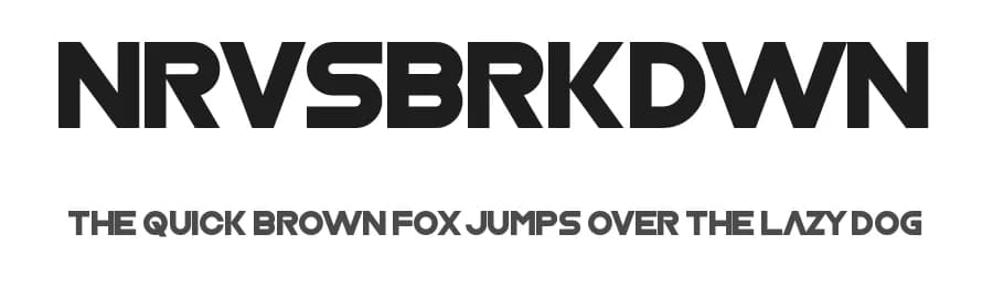 Nrvsbrkdwn by Chequered Ink — Sans Serif Font
