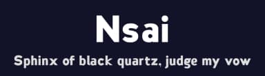 Nsai by AukimVisuel — Sans Serif Font — thumbnail 2
