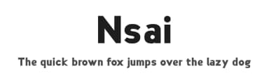 Nsai by AukimVisuel — Sans Serif Font — thumbnail 1