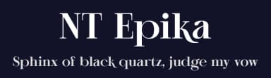 NT Epika by Artem Nevsky — Serif Font — thumbnail 2