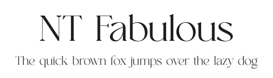 NT Fabulous by Artem Nevsky — Serif Font