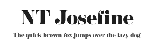 NT Josefine by Artem Nevsky — Serif Font
