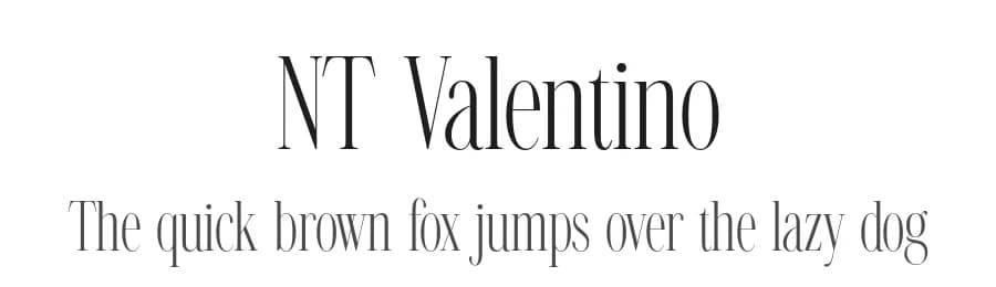 NT Valentino by Artem Nevsky — Serif Font