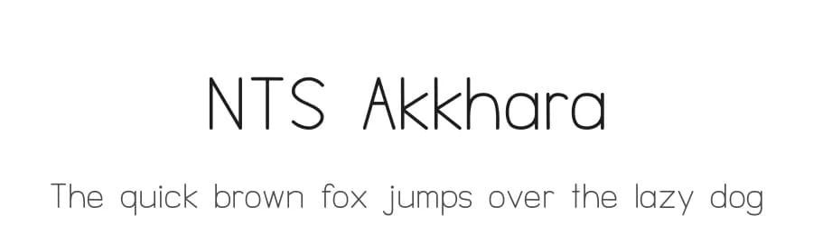 NTS Akkhara by Seksan Neramitthanasombat — Sans Serif Font