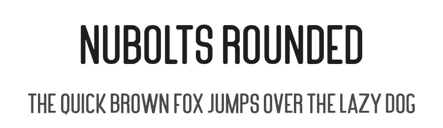 Nubolts Rounded by Maulana Creative — Sans Serif Font