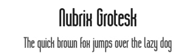 Nubrix Grotesk by Daniel Ensor — Sans Serif Font — thumbnail 1
