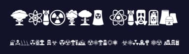 Nuclear Icons by Woodcutter — Dingbats Font — thumbnail 2