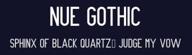 Nue Gothic by Out of Step Font Company — Sans Serif Font — thumbnail 2