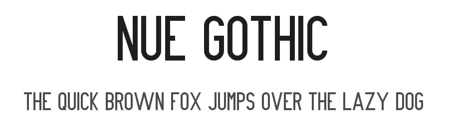 Nue Gothic by Out of Step Font Company — Sans Serif Font