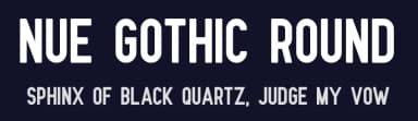 Nue Gothic Round by Out of Step Font Company — Sans Serif Font — thumbnail 2