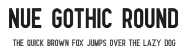 Nue Gothic Round by Out of Step Font Company — Sans Serif Font — thumbnail 1
