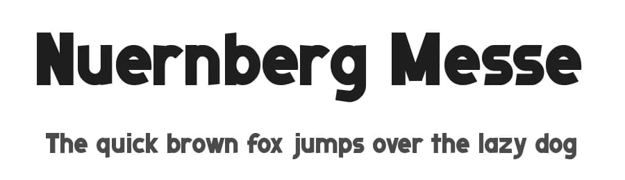 Nuernberg Messe by Chequered Ink — Sans Serif Font