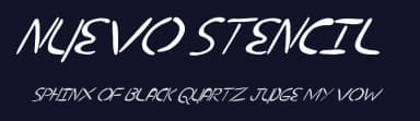 Nuevo Stencil by Xerographer Fonts — Script Handwritten Font — thumbnail 2