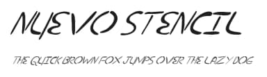 Nuevo Stencil by Xerographer Fonts — Script Handwritten Font — thumbnail 1