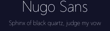 Nugo Sans by Sandylukee — Sans Serif Font — thumbnail 2