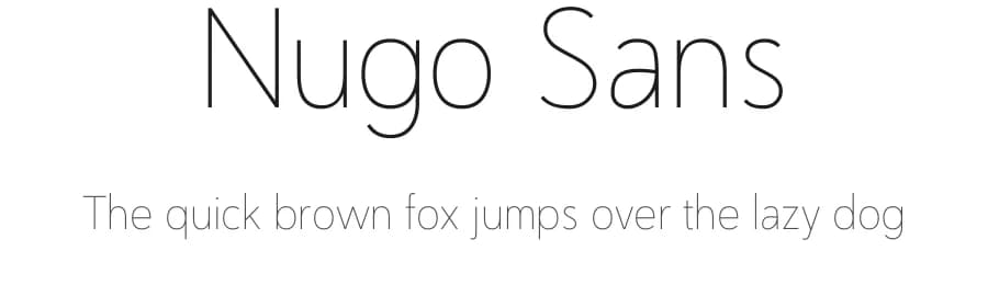 Nugo Sans by Sandylukee — Sans Serif Font — preview 1