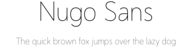 Nugo Sans by Sandylukee — Sans Serif Font — thumbnail 1